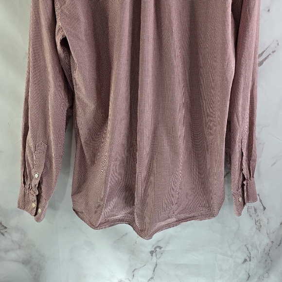 Barbour Shirt Mens XXL Red White Gingham Button Down Maxx Plaid Long Sleeve - Picture 8 of 13